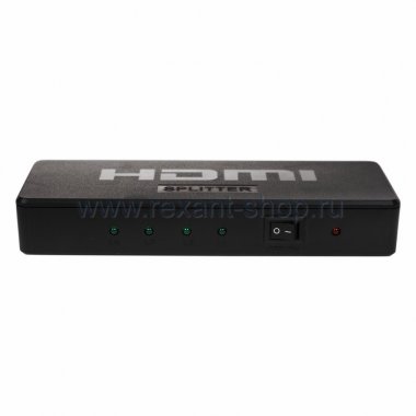 Фотография товара 'Rexant Делитель HDMI 1x4 пластиковый корпус 17-6952'
