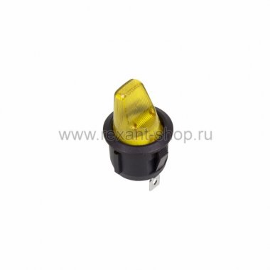 Фотография товара 'Rexant Выключатель клавишный круглый 250V 6А (3с) 36-2602'