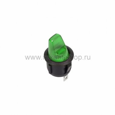 Фотография товара 'Rexant Выключатель клавишный круглый 250V 6А (3с) 36-2603'