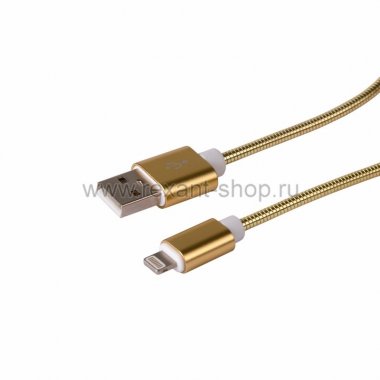 Фотография товара 'Rexant USB кабель для iPhone 5/6/7 моделей 18-4249-9'