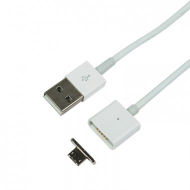 Фотография товара 'Rexant 18-0011-9 Кабель USB-A – micro USB, 1А, со съемным магнитным штекером'