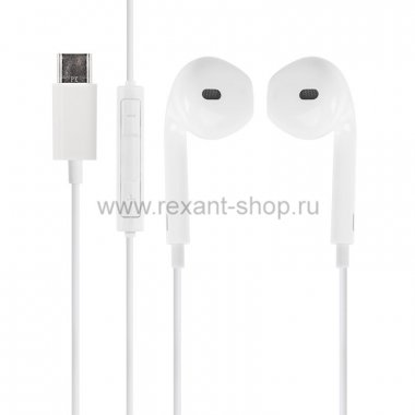 Фотография товара 'Rexant Наушники с микрофоном и с разъемом USB 3.1 18-2004-9'