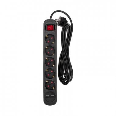 Фотография товара 'Rexant 13-4041 Удлинитель STANDARD 5 гнезд, 3м, 3х1,0мм?, с/з'