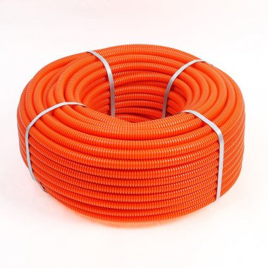 Фотография товара 'Rexant 28-0050-5 Труба гофрированная из ПНД, с зондом, оранжевая, ?50мм'