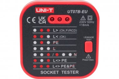 Фотография товара 'Rexant 13-1121 Тестер розеток UNI-T UT07B-EU'