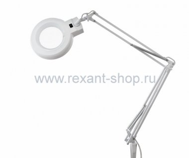 Фотография товара 'Rexant Лупа на струбцине круглая настольная 5Х с подсветкой 31-0011'
