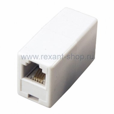 Фотография товара 'Rexant Телефонный проходник (гнездо-гнездо) 6P-4C 03-0022'