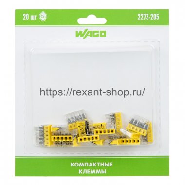 Фотография товара 'Rexant Компактная клемма 5-х проводная, 07-5134-20'