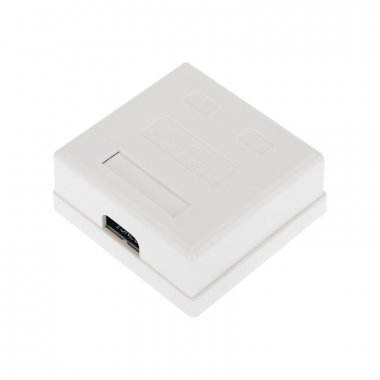 Фотография товара 'Rexant Рoзетка компьютерная внешняя, 2-порта RJ-45 (8P8C), UTP неэкранированная, категория 6, 03-0136'