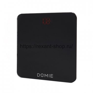 Фотография товара 'Rexant Весы электронные DOMIE с функцией Bluetooth подключения, до 180 кг, с цифровым дисплеем, DM-01-101'