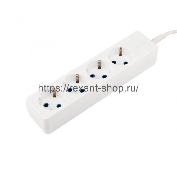 Фотография товара 'Rexant Удлинитель PROconnect 4 гнезда, 5 м, 3х0.75 мм? 11-7221'