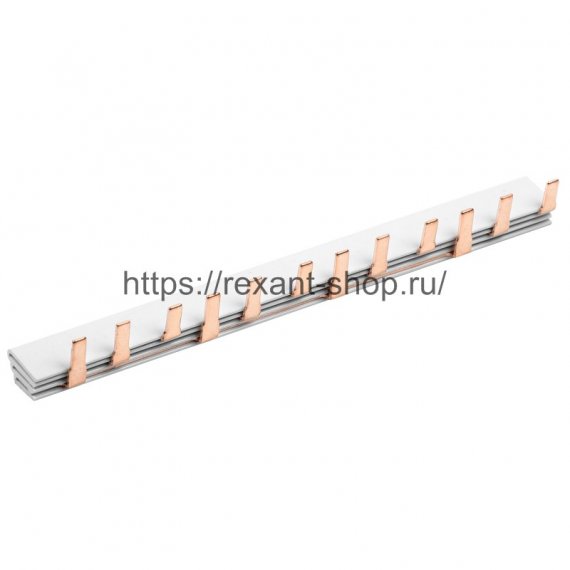Фотография товара 'Rexant Шина соединительная типа PIN 12 штырей 3Р 63 А 11-2244-1'