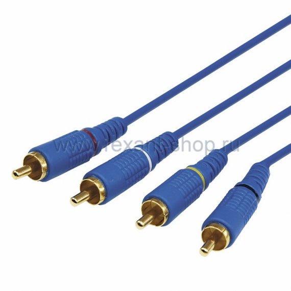 Фотография товара 'Rexant Шнур 4х4 RCA 3 м 17-0304-1'