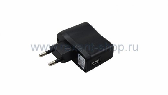 Фотография товара 'Rexant Сетевое зарядное устройство USB 220V 16-0239'