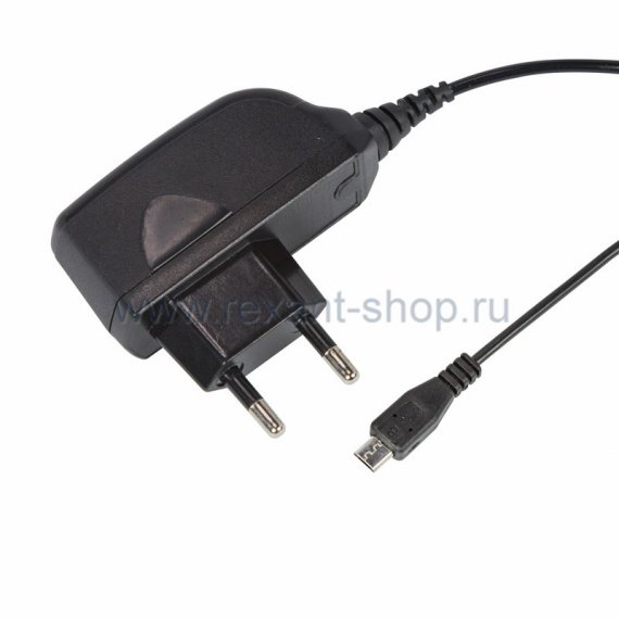 Фотография товара 'Rexant Сетевое зарядное устройство microUSB 220В (СЗУ) 16-0260'