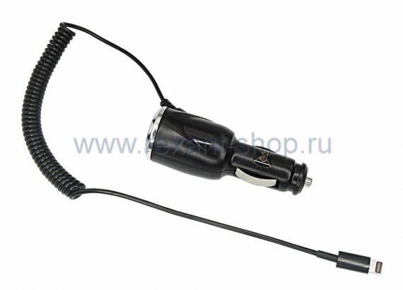 Фотография товара 'Rexant Автозарядка в прикуриватель для iPhone5/5S (АЗУ) 18-0140'