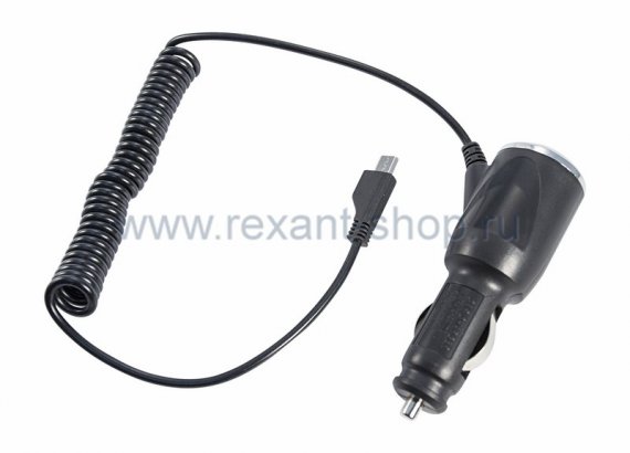 Фотография товара 'Rexant Автозарядка в прикуриватель microUSB 16-0245'