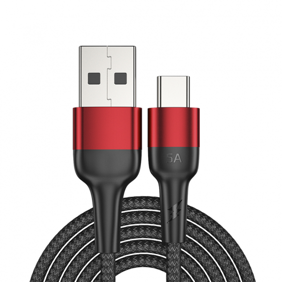 Фотография товара 'Rexant 18-7066 Кабель USB-A – Type-C, 5А, 50Вт, 1м'