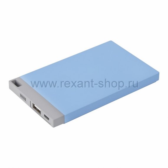 Фотография товара 'Rexant Портативное зарядное устройство Power Bank 4000 mAh USB 30-0500-3'