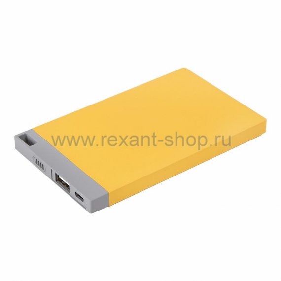 Фотография товара 'Rexant Портативное зарядное устройство Power Bank 4000 mAh USB 30-0500-2'