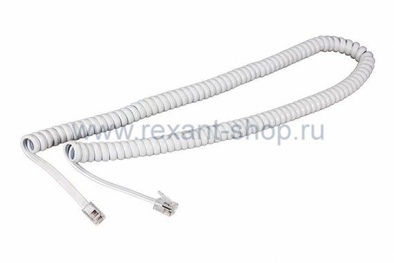 Фотография товара 'Rexant Шнур витой трубочный 7 м телефонный 18-2071'