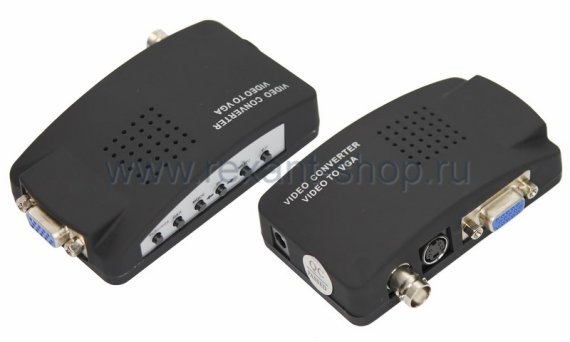 Фотография товара 'Rexant Конвертер BNC + S-video на VGA 17-6910'