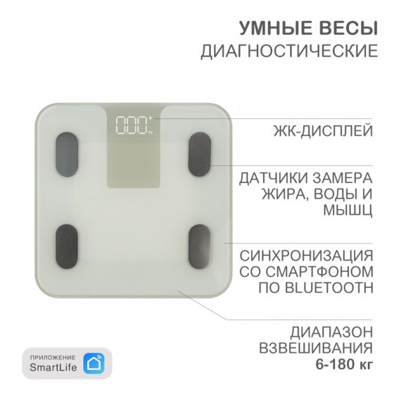 Фотография товара 'Rexant HSL-H-212W Умные весы диагностические HALSA'