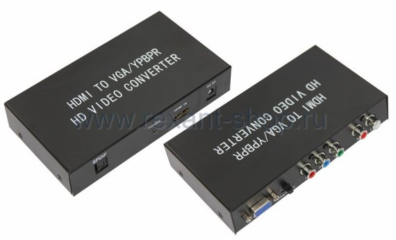 Фотография товара 'Rexant Конвертер HDMI на YPbPr/VGA + 2 RCA 17-6909'
