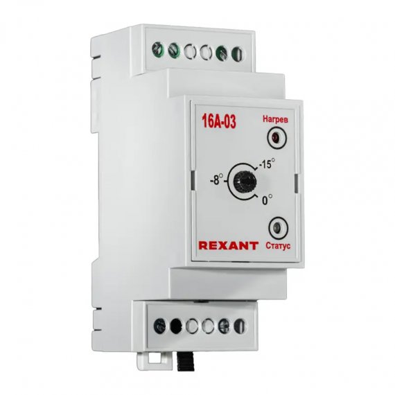 Фотография товара 'Rexant 51-0828 Терморегулятор TermoStat 16A-03 (на DIN-рейку)'