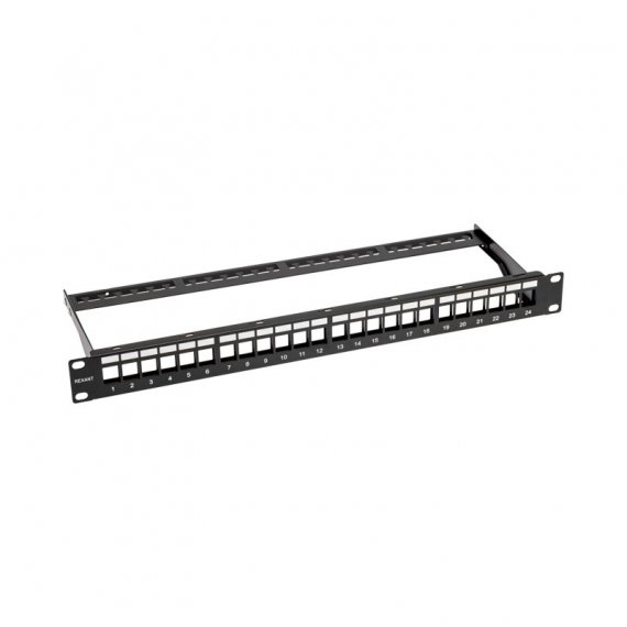 Фотография товара 'Rexant 02-0053 Панель коммутационная наборная 19", 1U, 24 порта'