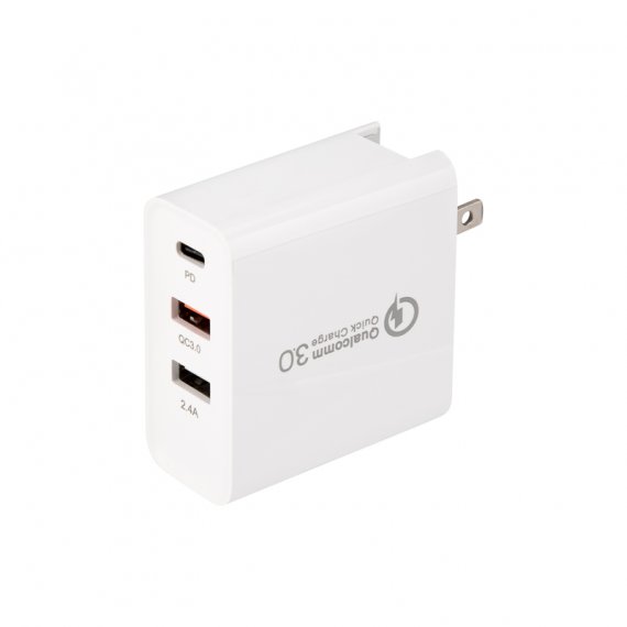 Фотография товара 'Rexant 18-2214 Сетевое зарядное устройство для iPhone/iPad 2xUSB+USB Type-С'