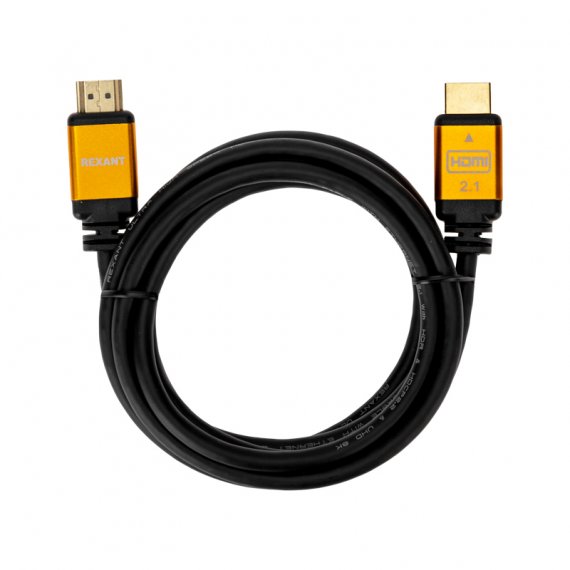 Фотография товара 'Rexant 17-6004 Кабель HDMI - HDMI 2.1, длина 2м, Gold'