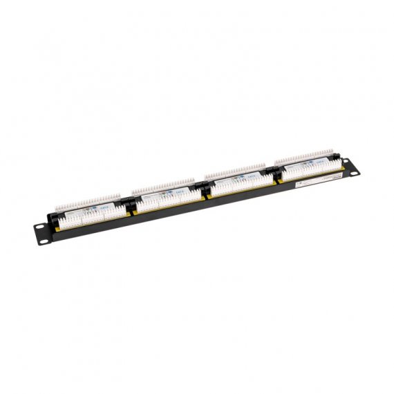Фотография товара 'Rexant 02-0234 Панель коммутационная 19" PRO, 1U, 24 порта, UTP, RJ-45, CAT 6'