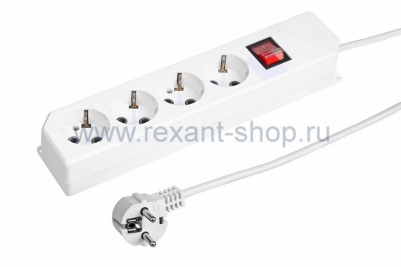 Фотография товара 'Rexant Сетевой фильтр 4 гнезда 11-9512'
