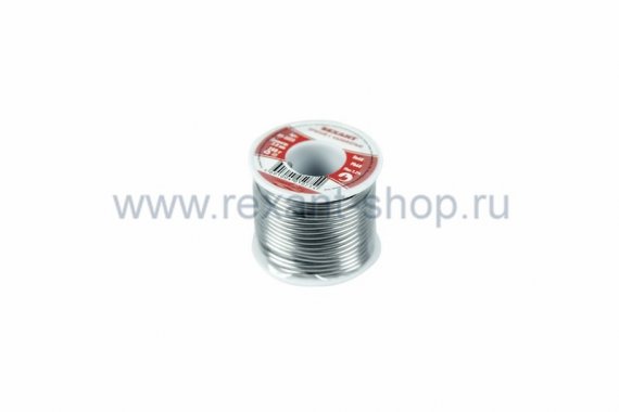 Фотография товара 'Rexant Припой с канифолью 250 гр. d=2.0 мм 09-3323'