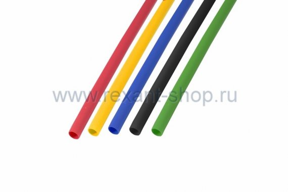 Фотография товара 'Rexant Набор термоусадочной трубки 3,0 / 1,5 мм 29-0152'