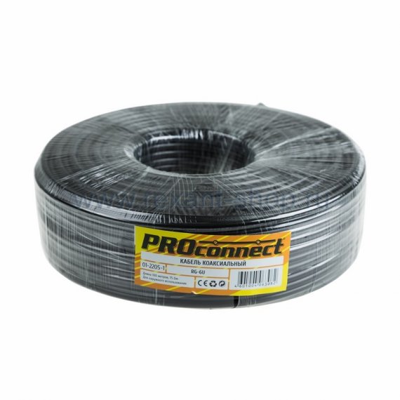 Фотография товара 'Rexant Кабель RG-6U, (48%), 75 Ом 01-2205-1'