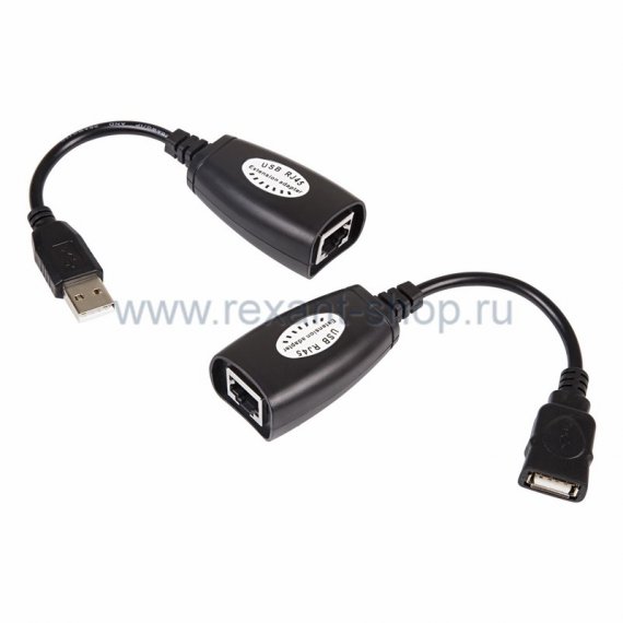 Фотография товара 'Rexant USB удлинитель по витой паре 18-1176'