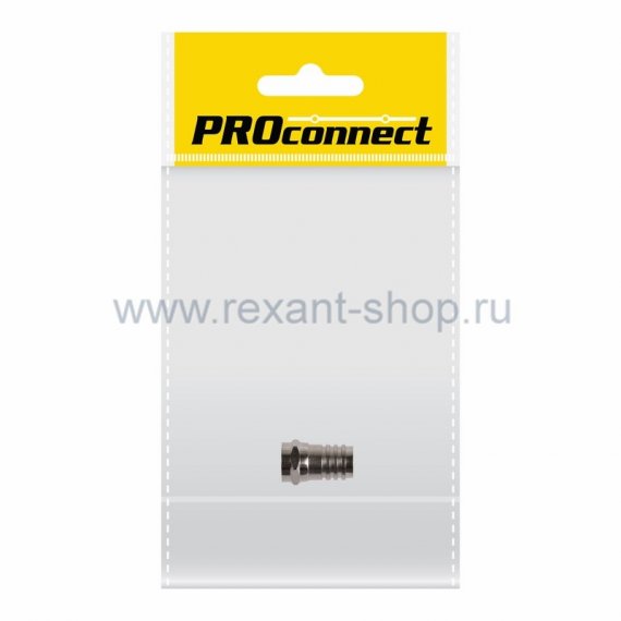 Фотография товара 'Rexant РАЗЪЕМ F-разъем RG-6 обжим 05-4034-1-7'