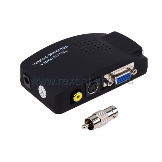 Фотография товара 'Rexant Конвертер AV RCA + S-video на VGA 17-6932'