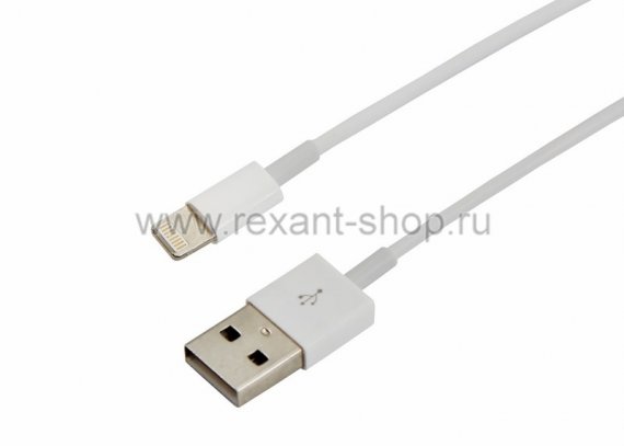 Фотография товара 'Rexant USB кабель для iPhone 5/6/7 моделей шнур 18-1121-10'