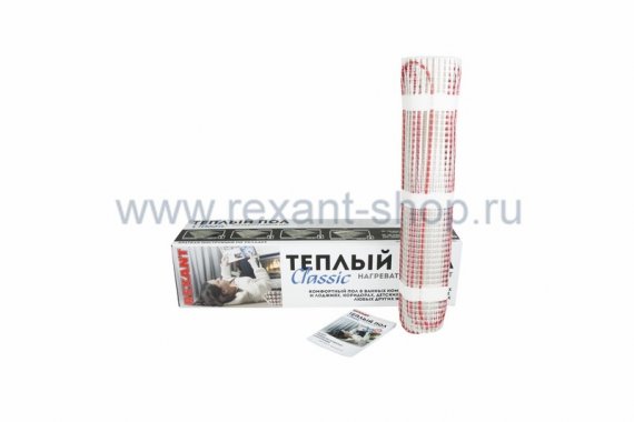 Фотография товара 'Rexant Тёплый пол (нагревательный мат) 51-0506-2'