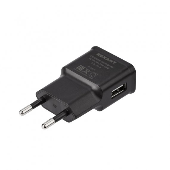 Фотография товара 'Rexant 16-0274 Сетевое зарядное устройство USB, 5V, 2.1 A'