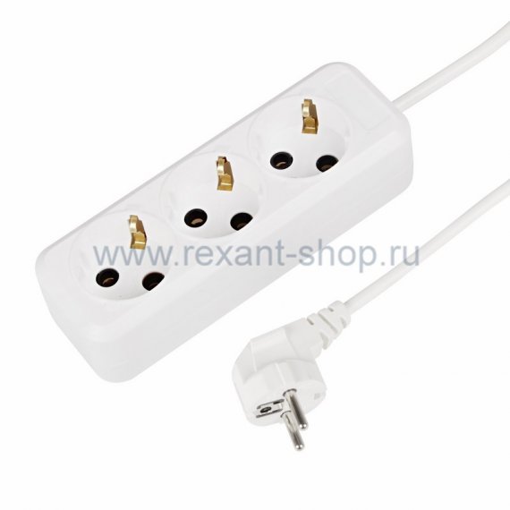 Фотография товара 'Rexant Удлинитель 3 гнезда 3м 11-2303'