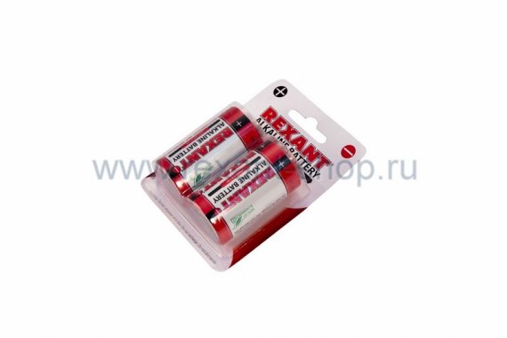 Фотография товара 'Rexant Алкалиновые батарейки D/LR20 30-1020'
