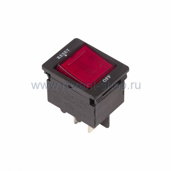 Фотография товара 'Rexant Выключатель - автомат клавишный 250V 15А (4с) 36-2630'
