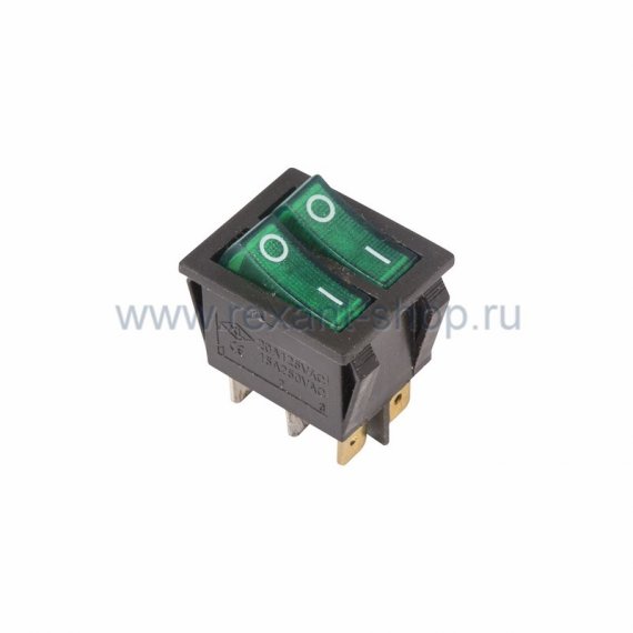 Фотография товара 'Rexant Выключатель клавишный 250V 15А (6с) 36-2412'