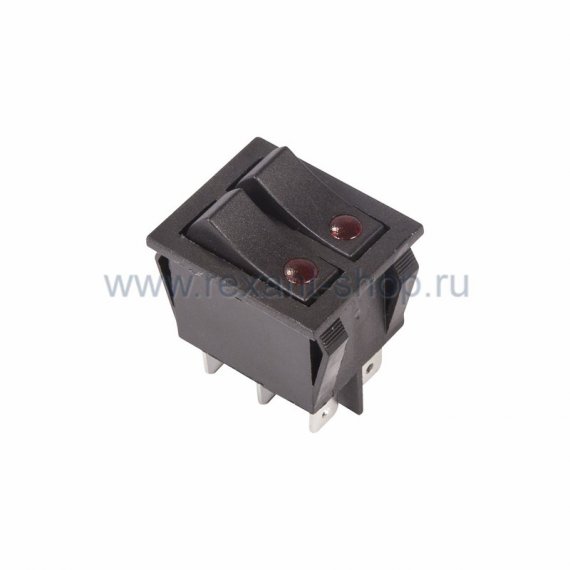 Фотография товара 'Rexant Выключатель клавишный 250V 15А (6с) 36-2430'