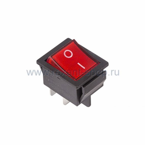Фотография товара 'Rexant Выключатель клавишный 250V 16А (4с) 36-2330'