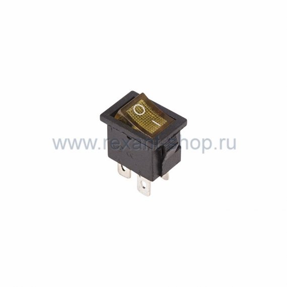 Фотография товара 'Rexant Выключатель клавишный 250V 6А (4с) 36-2192'